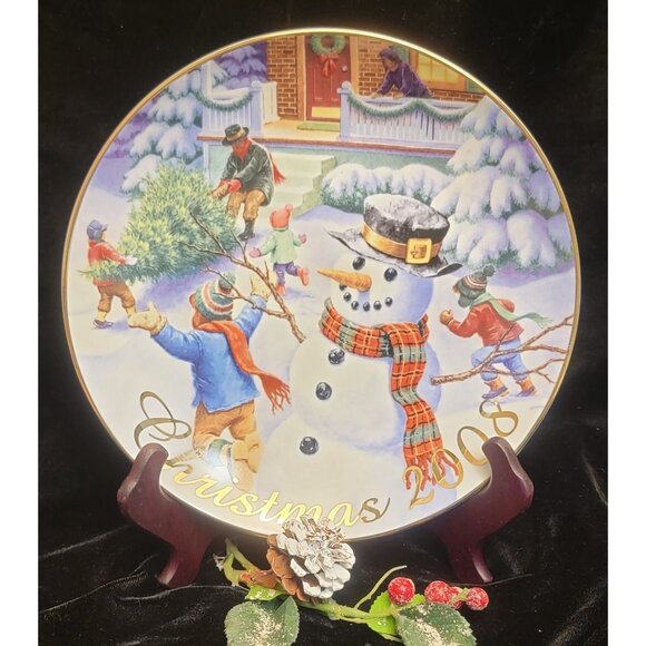 Avon Porcelain Collector's Plate "Winter Memories" - Picture 7 of 10